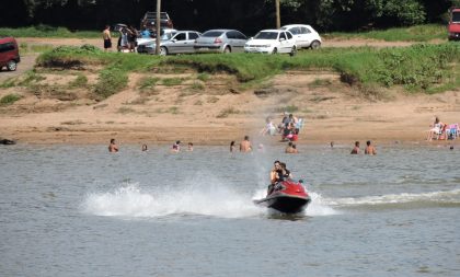 Calorão, Praia Nova e banho no Rio Jacuí