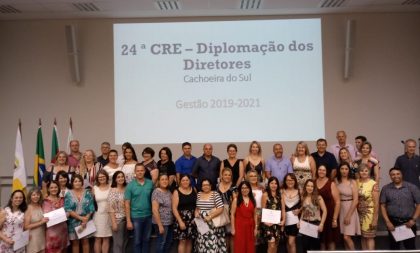 Diretores das escolas estaduais são empossados