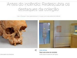 Google Arts & Culture lança tour virtual pelo Museu Nacional