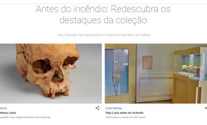 Google Arts & Culture lança tour virtual pelo Museu Nacional