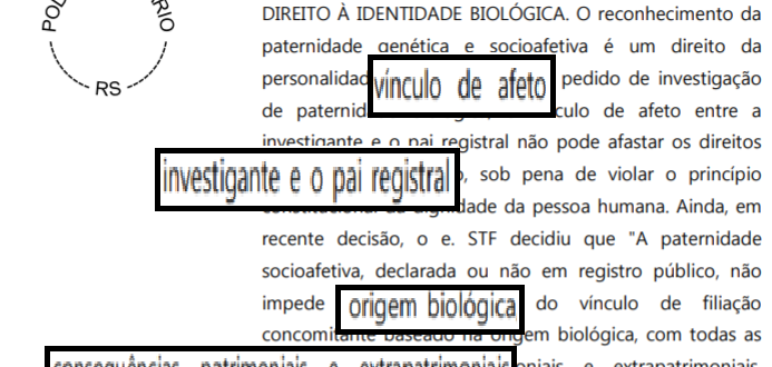 Cachoeira: filha garante herança de pai biológico, apesar de ter outro registrado