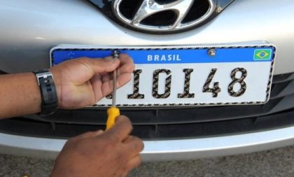 Cachoeira não tem placas do padrão Mercosul