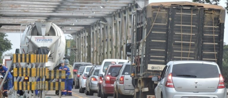 Ponte do Fandango será liberada em duas pistas na quarta (5)