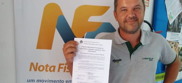 Novo Cabrais tem ganhador de Nota Fiscal Gaúcha