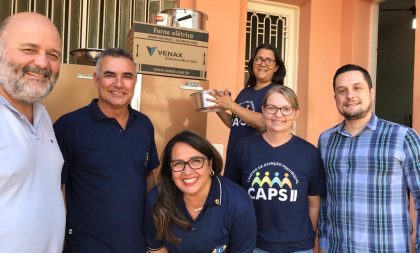 Lions entrega ao CAPS 2 eletrodomésticos de campanha