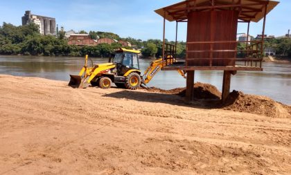 Depois da cheia do Rio Jacuí, mutirão para recuperar a Praia Nova