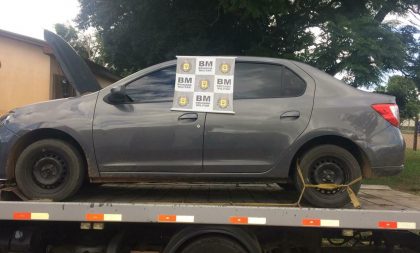 BM de Encruzilhada do Sul prende foragido com carro roubado