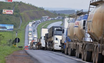 Tabela do frete é reajustada em 4,13%