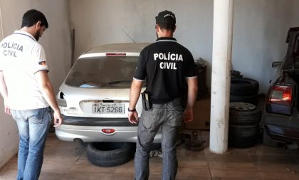 Polícia apreende carro furtado em desmanche no Marina