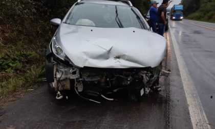 Rio Pardo: carros, caminhão e moto: acidente deixa dois feridos