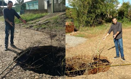 Vereador denuncia cratera aberta no Quinta da Boa Vista