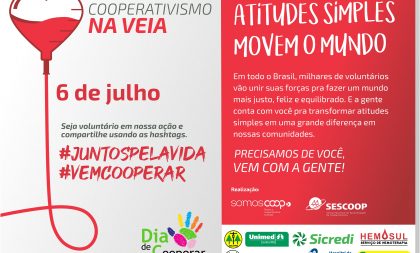 Cooperativas unidas para movimentar a cidade no Dia de Cooperar