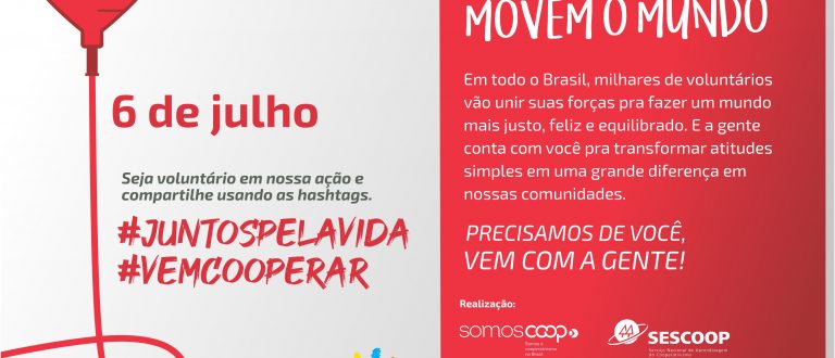 Cooperativas unidas para movimentar a cidade no Dia de Cooperar