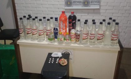 BM de Cachoeira do Sul apreende bebidas e drogas em baile funk com menores