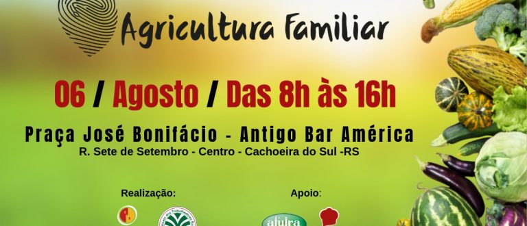 Feira da Agricultura Familiar será dia 6 de agosto