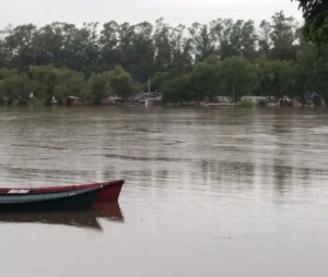 Rio Jacuí sobe e deixa em alerta a Defesa Civil