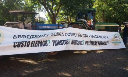 Arrozeiros interrompem mobilização em Cachoeira do Sul