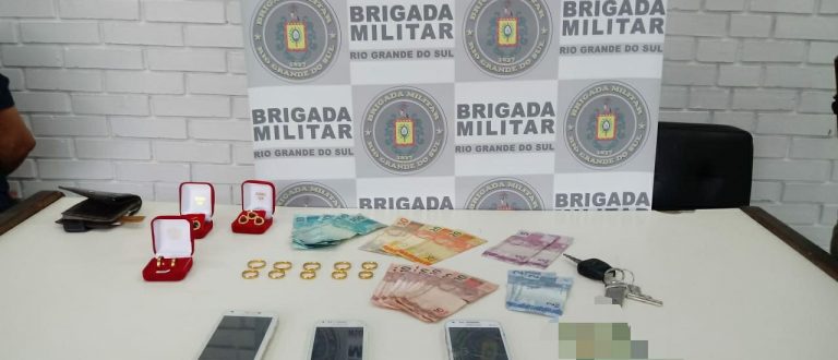 BM prende detém golpistas que atacavam comércio de Cachoeira do Sul