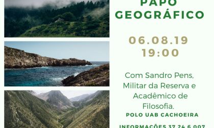 2ª edição do Papo Geográfico acontece nesta terça na UAB