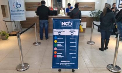 Áreas restritas do HCB agora têm identificação para visitantes