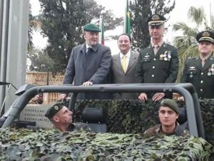 Em Cachoeira do Sul só os militares desfilaram