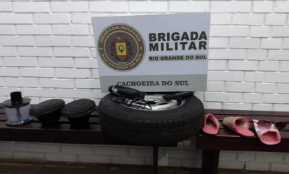 Brigada Militar de Cachoeira do Sul detém homem por furto em veículo