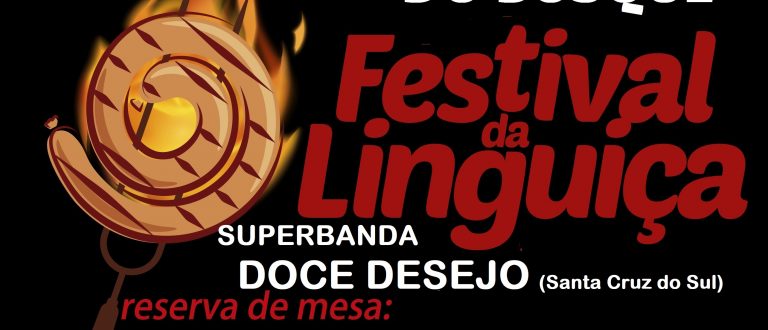 Sábado, dia 5, tem Festival da Linguiça do Bosque