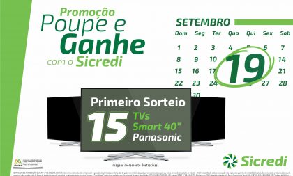 Sicredi sorteará nesta semana 15 televisores aos associados