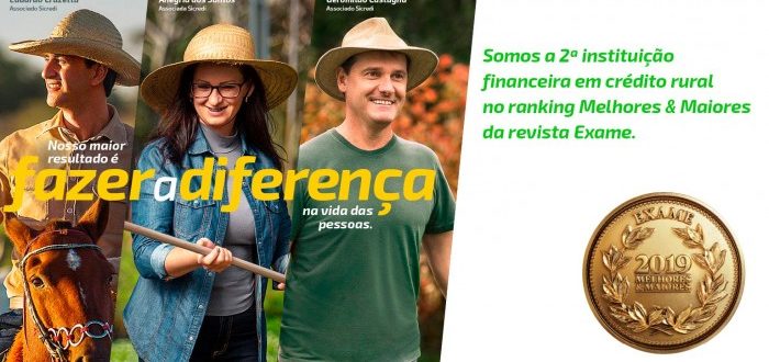 Sicredi conquista 2º lugar no ranking de Crédito Rural do anuário Melhores & Maiores 2019