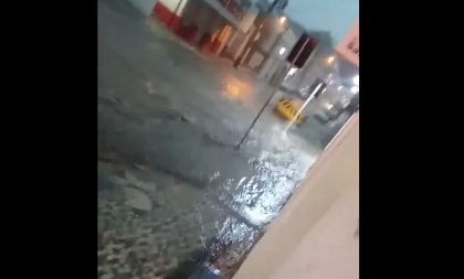 VÍDEO – Temporal volta a alagar ruas de Cachoeira do Sul