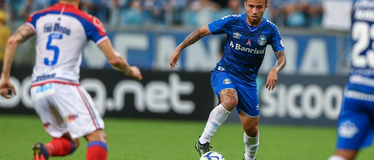 Com gol na reta final da partida, Grêmio é superado pelo Bahia na Arena