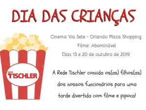 Rede Tischler proporciona sessão de cinema para filhos dos funcionários