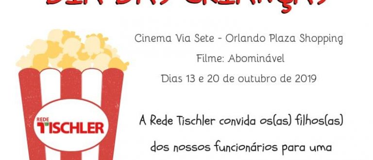 Rede Tischler proporciona sessão de cinema para filhos dos funcionários