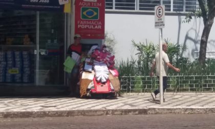 Ambulantes de outras cidades ocupam a Rua Sete de Setembro