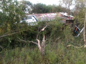 Mulher morre em acidente de caminhão na BR-290