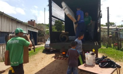 Rio Jacuí avança e Defesa Civil retira famílias do Bairro Cristo Rei