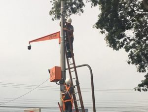 Equipe finaliza fase de instalação das câmeras de videomonitoramento