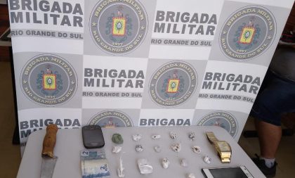 Brigada Militar de Cachoeira do Sul prende homem por tráfico no Noêmia