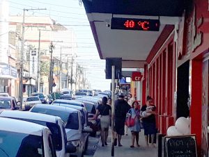 Cachoeira registra calor de 40°C com sensação de 42°C