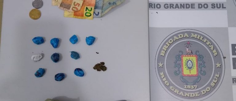 Menores são apreendidos com drogas no Centro