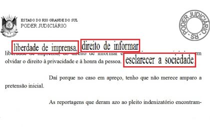 Juiz defende liberdade de imprensa em favor do OCorreio