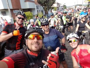 Ciclistas de Cachoeira participam da 1ª Etapa do Ciclotur em Paraíso do Sul.