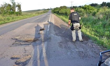 Protesto marca mais uma cobrança pela duplicação da BR-290