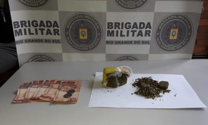 Brigada Militar de Cachoeira do Sul prende dupla por tráfico no Funcap