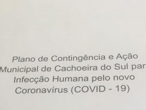 Cachoeira cria plano de contingência contra Coronavírus