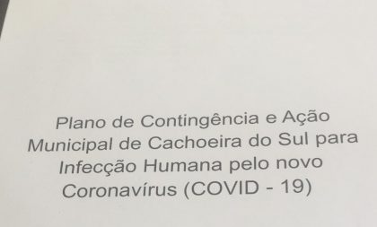 Cachoeira cria plano de contingência contra Coronavírus