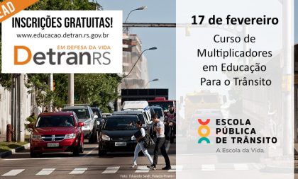 Inscrições abertas para curso EAD de Multiplicadores em Educação para o Trânsito