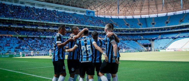 Com gols de Pepê, Diego Souza e Luciano, Grêmio vence o Juventude na 1ª rodada do segundo turno do Gauchão