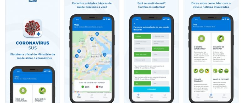 Ministério da Saúde disponibiliza aplicativo sobre o Coronavírus