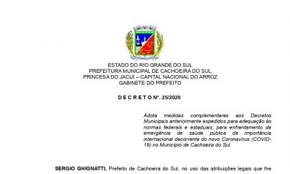 Prefeitura publica novo edital com empreendimentos e serviços que podem funcionar em Cachoeira do Sul